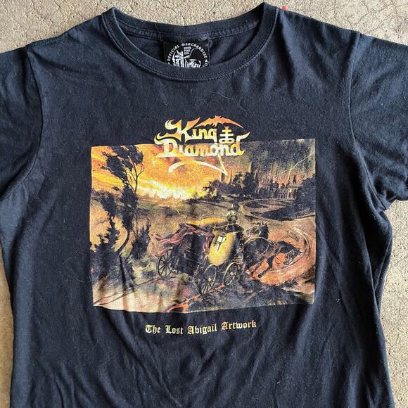 2015 King Diamond Abigail‎ in Concert Womens M Heavy Metal Band Tour Tee T-Shirt - Picture 1 of 9